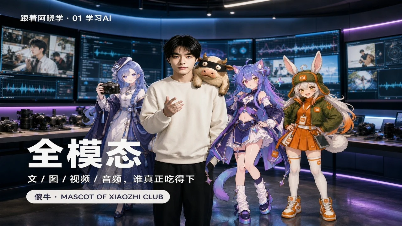 第三十四章 · 全模态横向：Qwen 视频 / Gemini 全模态 / MiMo 开源全模态